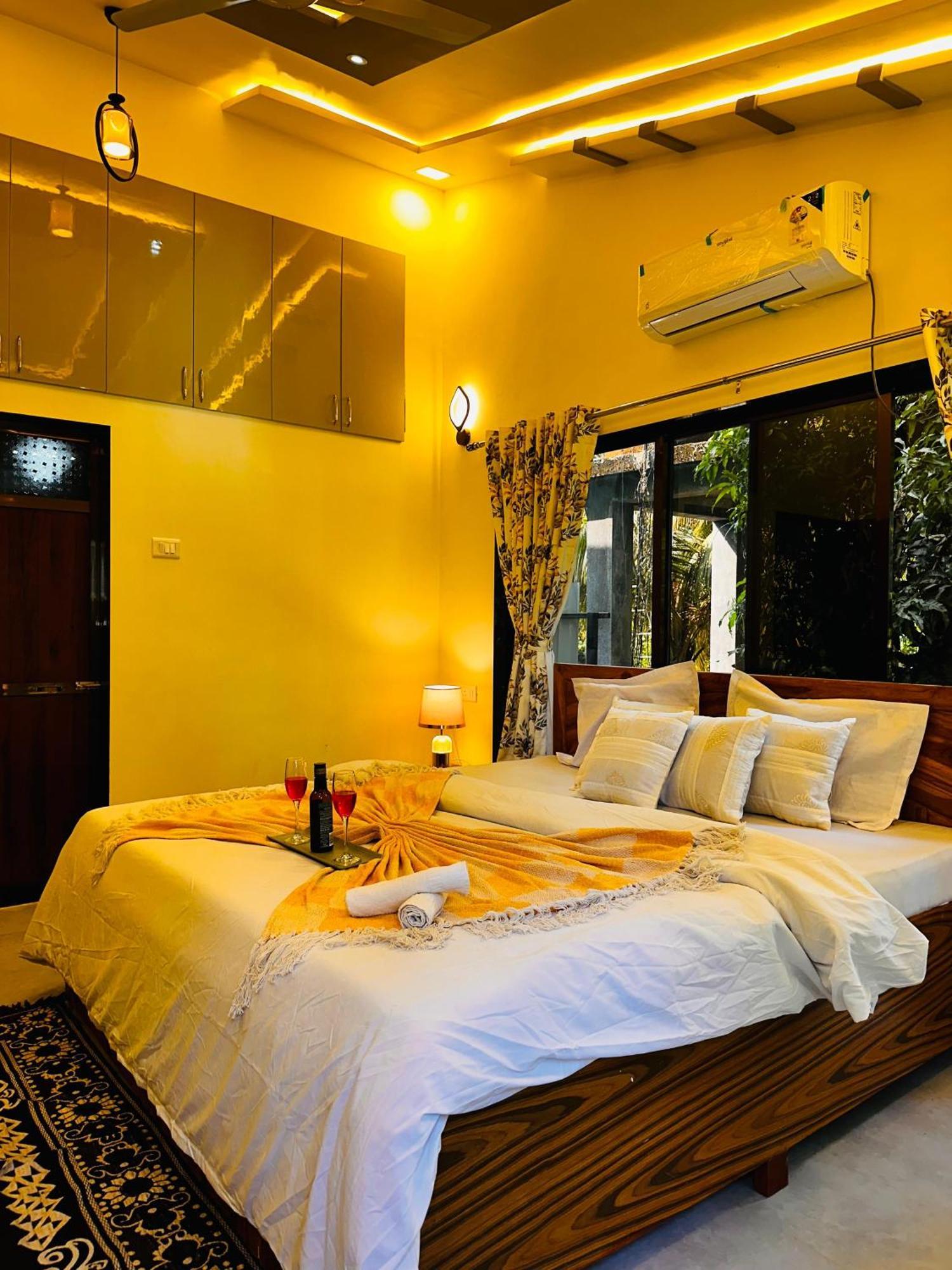 אליבג Seas The Day Luxurious 5Bhk Villa 2Min From Awas Beach With Huge Private Pool מראה חיצוני תמונה