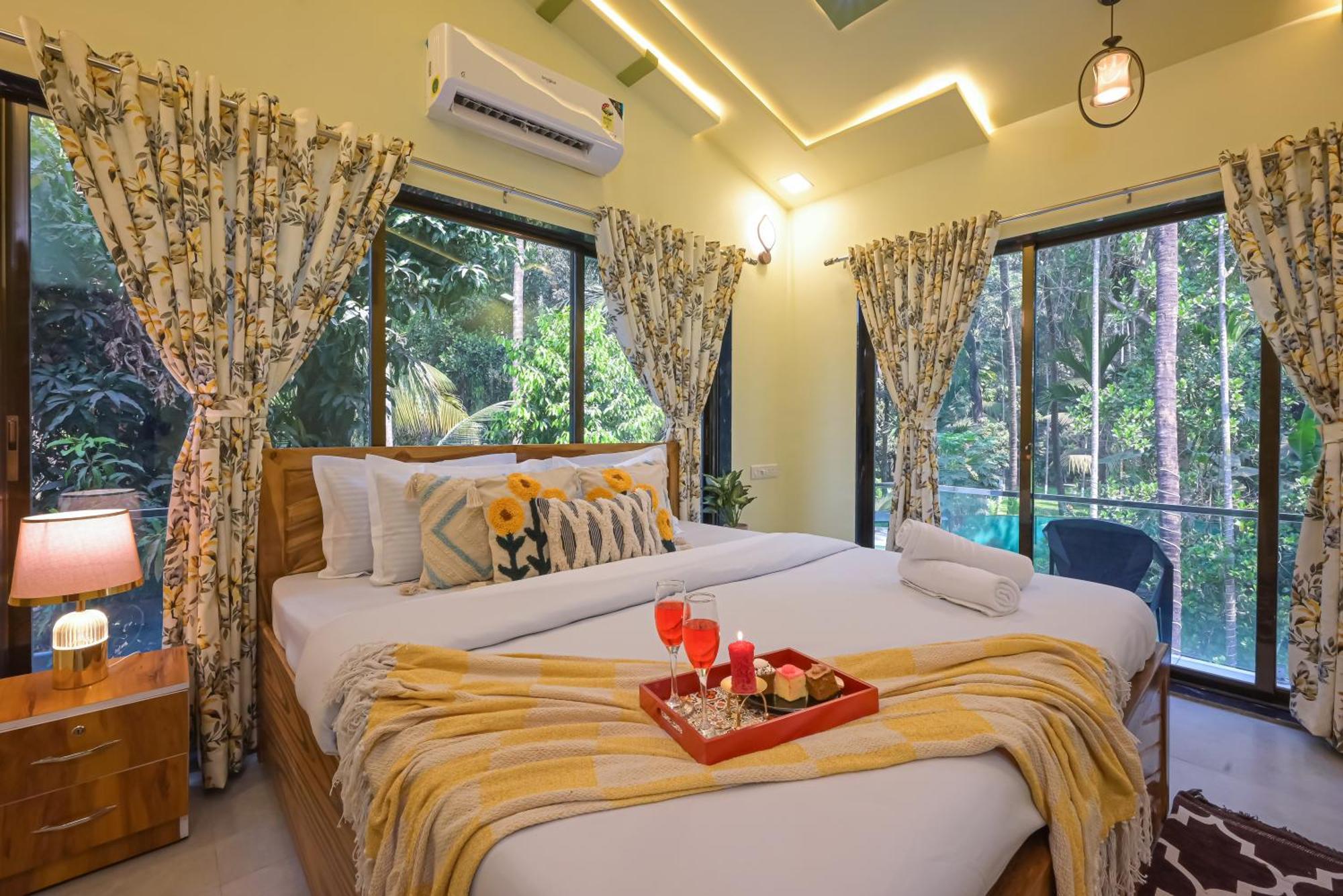 אליבג Seas The Day Luxurious 5Bhk Villa 2Min From Awas Beach With Huge Private Pool מראה חיצוני תמונה