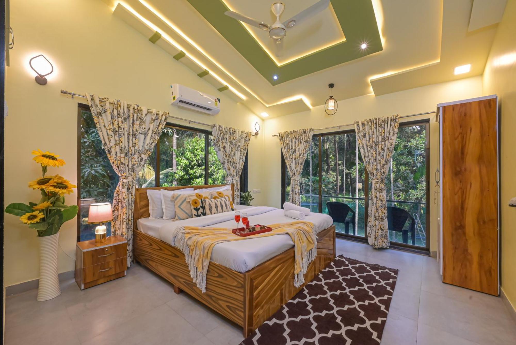 אליבג Seas The Day Luxurious 5Bhk Villa 2Min From Awas Beach With Huge Private Pool מראה חיצוני תמונה
