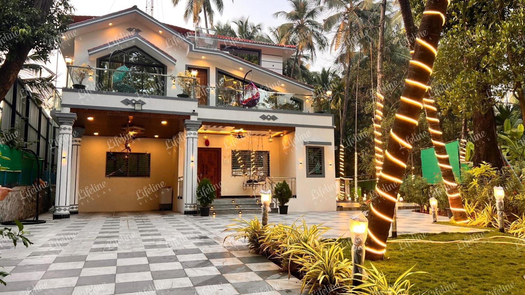 אליבג Seas The Day Luxurious 5Bhk Villa 2Min From Awas Beach With Huge Private Pool מראה חיצוני תמונה