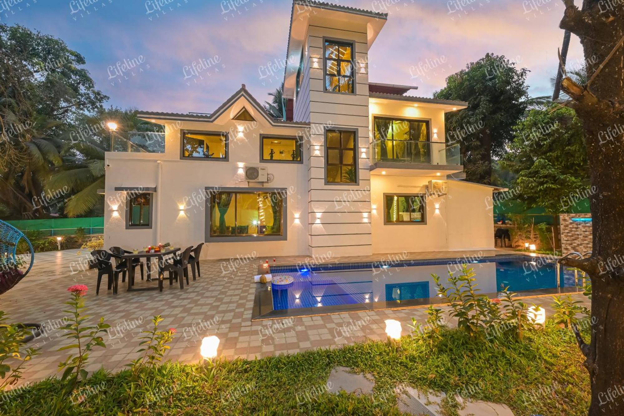 אליבג Seas The Day Luxurious 5Bhk Villa 2Min From Awas Beach With Huge Private Pool מראה חיצוני תמונה